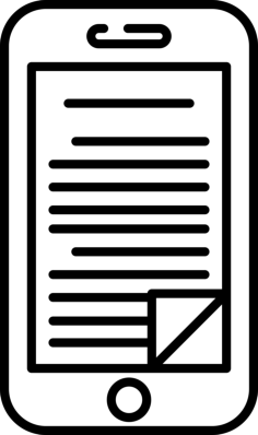 Ebook With Folded Page Vinyl Svg File, Free Vectors File